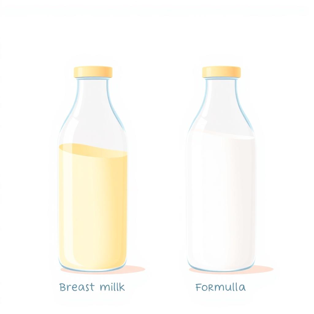Vergleich Lactoferrin-Konzentration in Muttermilch vs. Formulanahrung