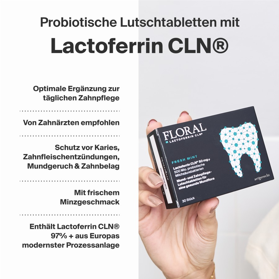 Floral Dentalac® CLN® von artgerecht - Lactoferrin-Supplement für die Mundgesundheit