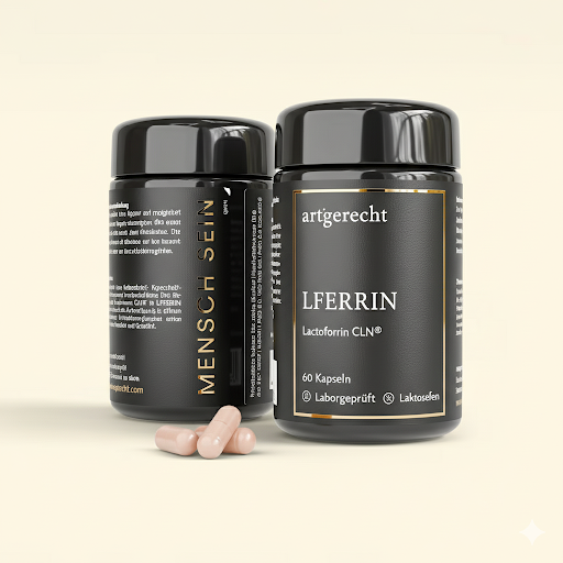 LFERRIN Lactoferrin CLN® und MENSTRU LIN Supplement Bottles